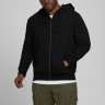 Толстовка JJEBASIC SWEAT ZIP HOOD NOOS PS 12182493-Black Jack&Jones PLUS 2XL Чорний 12182493-BLACK