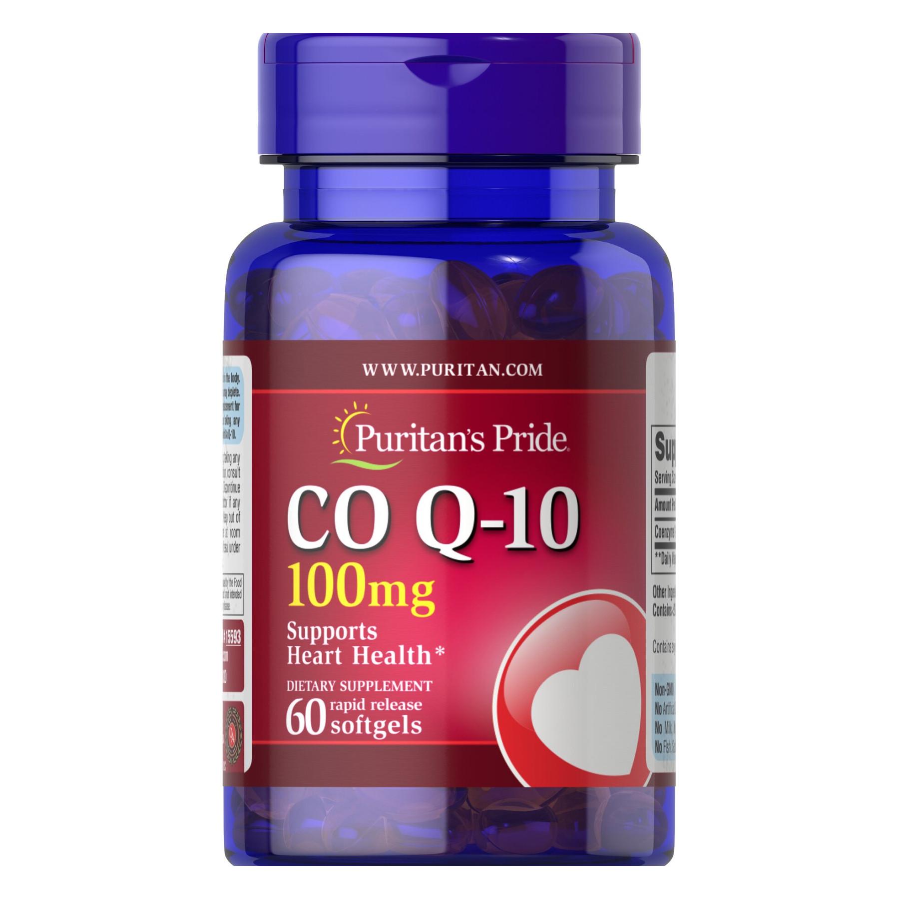 Капсули Q-SORB™ Co Q-10 100 mg - 60 softgels 100-29-2371464-20
