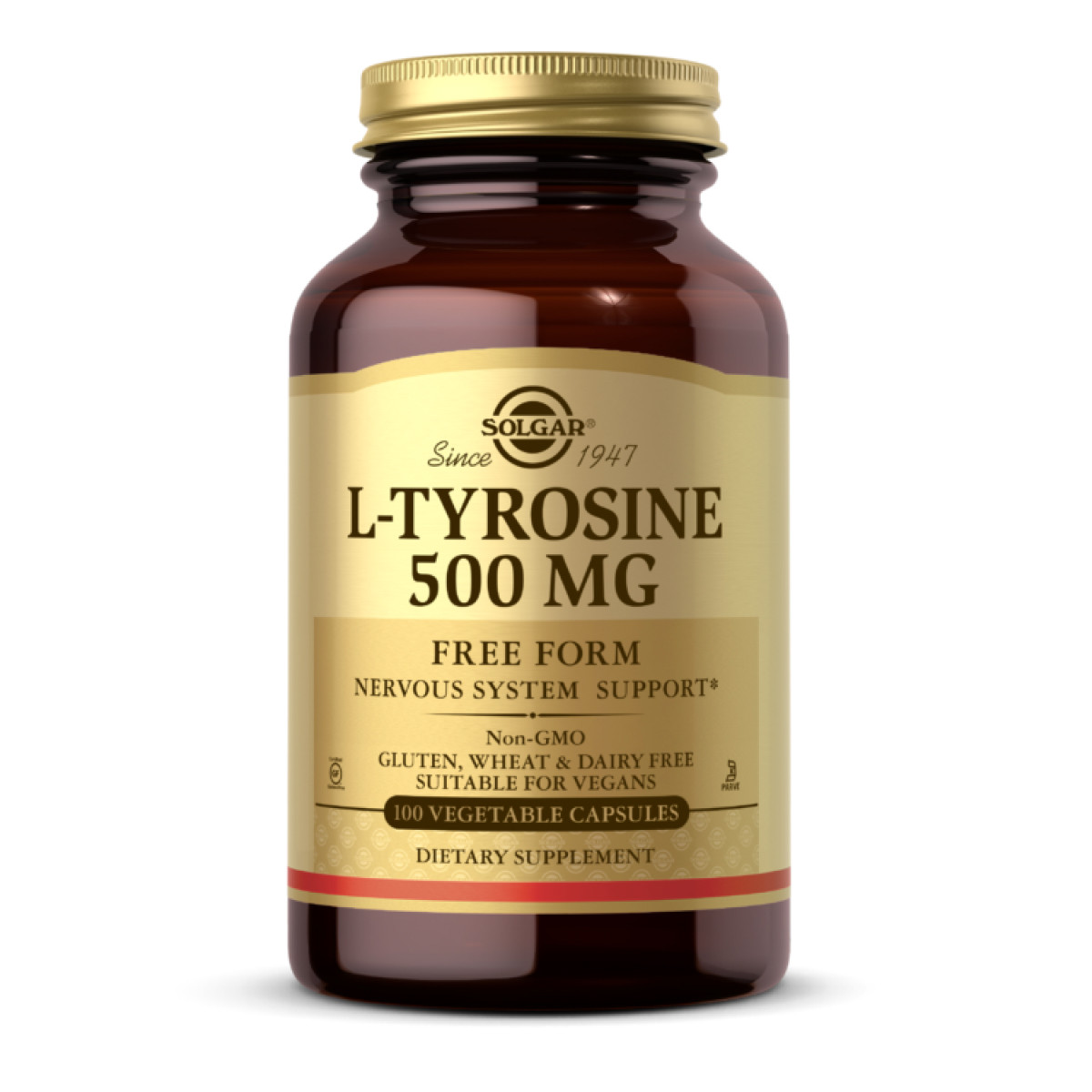 Капсули Solgar L-Tyrosine 500mg - 100 vcaps 2023-10-3675