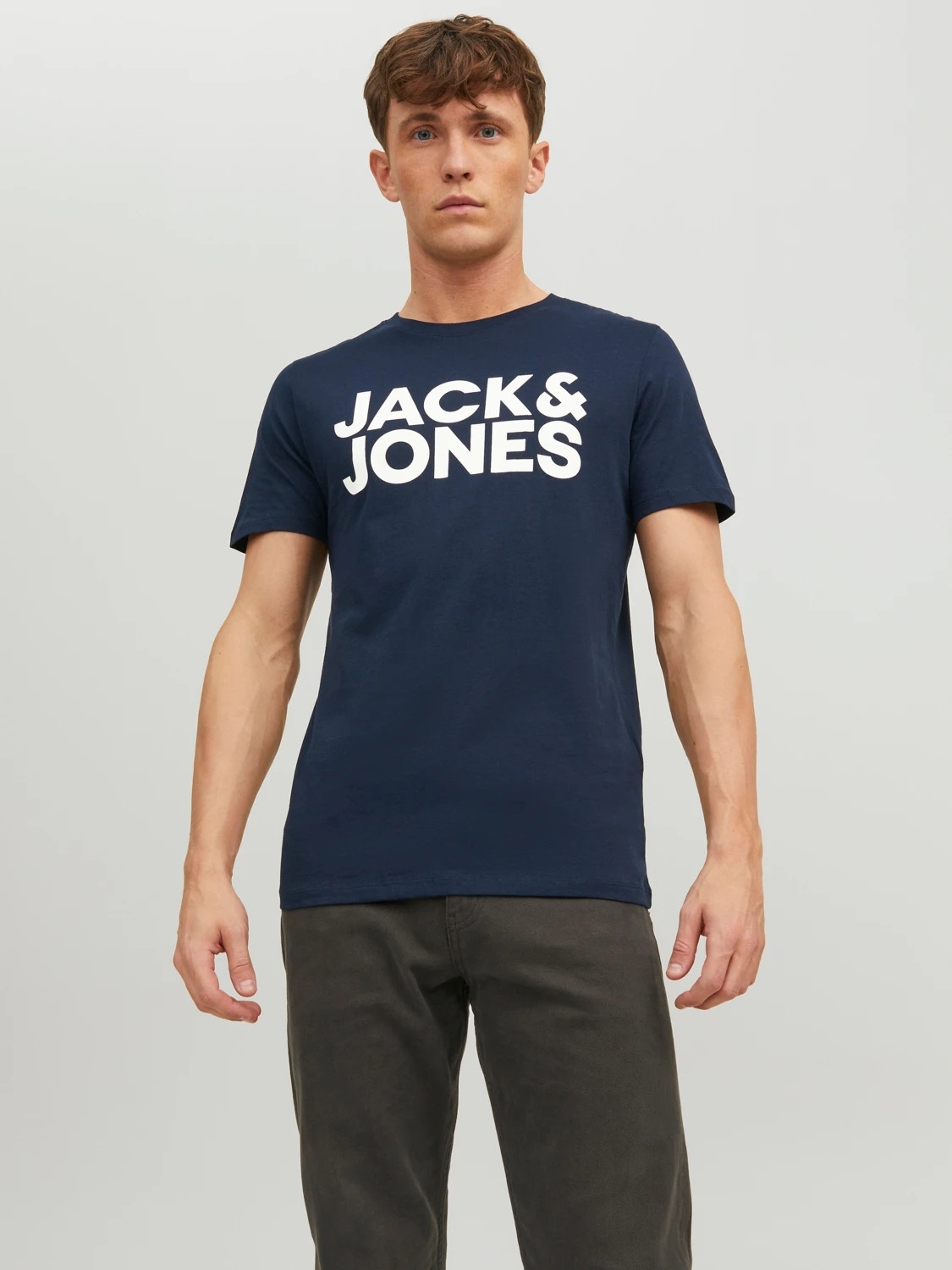 Футболка JJECORP LOGO TEE SS O-NECK NOOS 12151955-Navy Blazer-Detail:Play 4 Jack&Jones L Темно-синій 12151955-Navy Blazer-Deta
