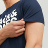 Футболка JJECORP LOGO TEE SS O-NECK NOOS 12151955-Navy Blazer-Detail:Play 4 Jack&Jones L Темно-синій 12151955-NAVY BLAZER-DETA