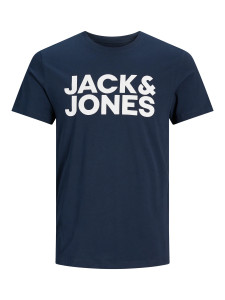 Футболка JJECORP LOGO TEE SS O-NECK NOOS 12151955-Navy Blazer-Detail:Play 4 Jack&Jones L Темно-синій 12151955-NAVY BLAZER-DETA