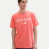 Футболка T-Shirt mit Logo Print 1041871ХХ26202 Tom Tailor L Кораловий 1041871ХХ26202