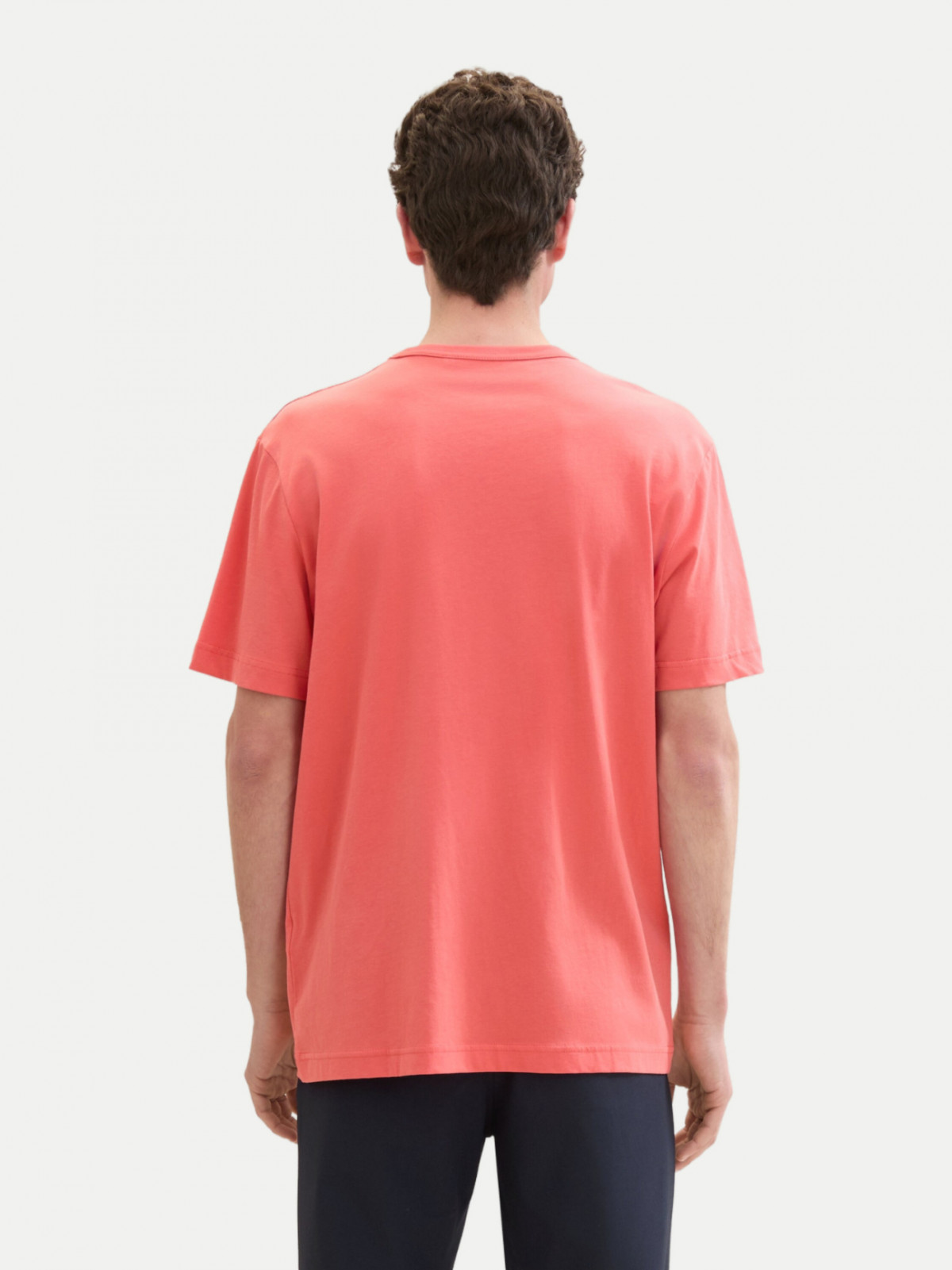 Футболка T-Shirt mit Logo Print 1041871ХХ26202 Tom Tailor L Кораловий 1041871ХХ26202