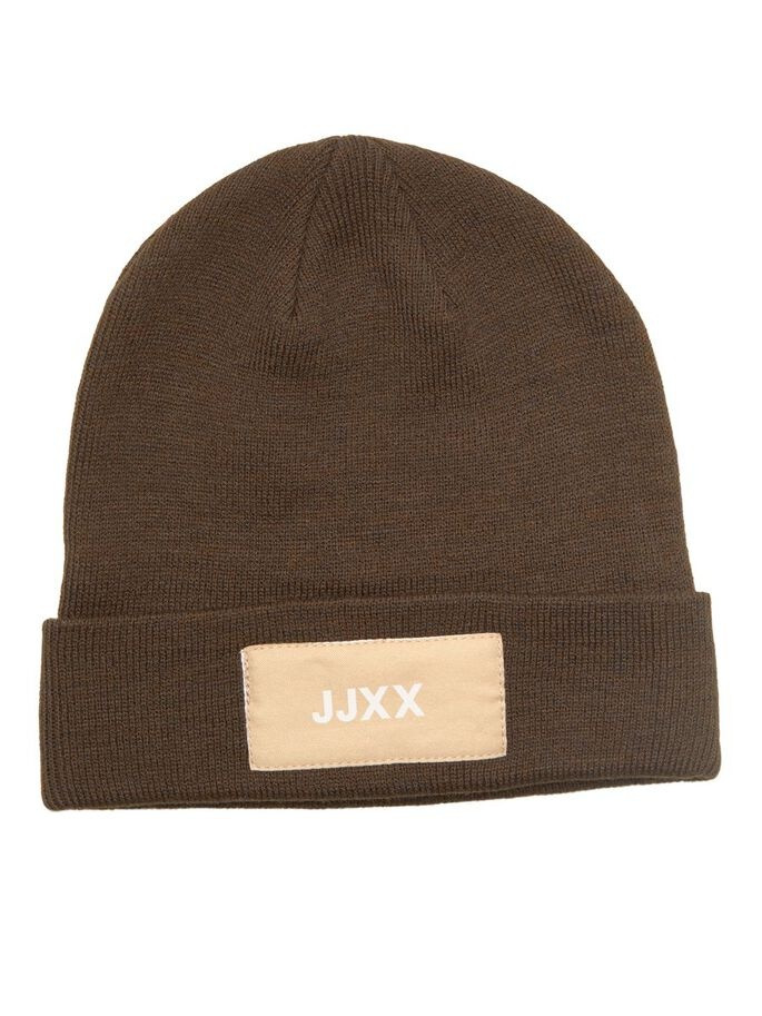 Шапка JXBASIC LOGO BEANIE SN 12205033-Demitasse JJXX ONE SIZE Коричневий 12205033-Demitasse