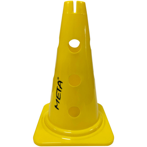 Конус для жердин та кілець Meta Training Cone with Holes & Slit жовтий Уні 38 см 2006001506