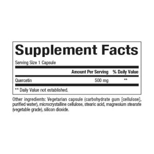 Капсули Natural Factors Quercetin 500mg - 60 vcaps 2023-10-3812