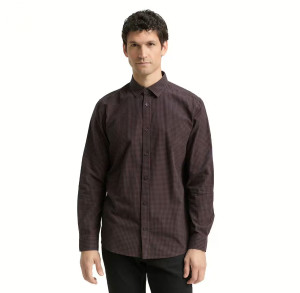 Сорочка ДР Men's Shirt 1048439-38956 Tom Tailor M Темно-коричневий 1048439-38956