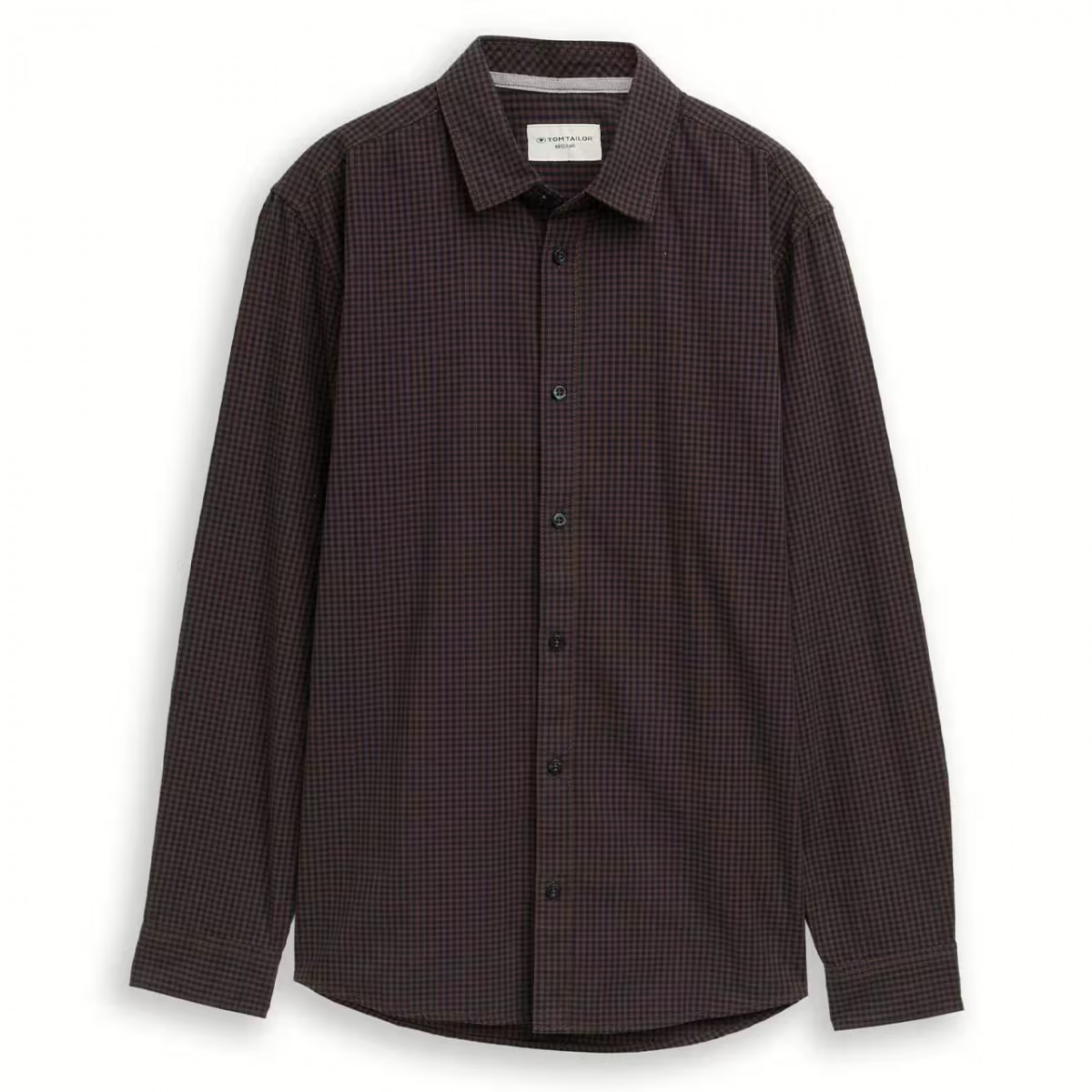 Сорочка ДР Men's Shirt 1048439-38956 Tom Tailor M Темно-коричневий 1048439-38956