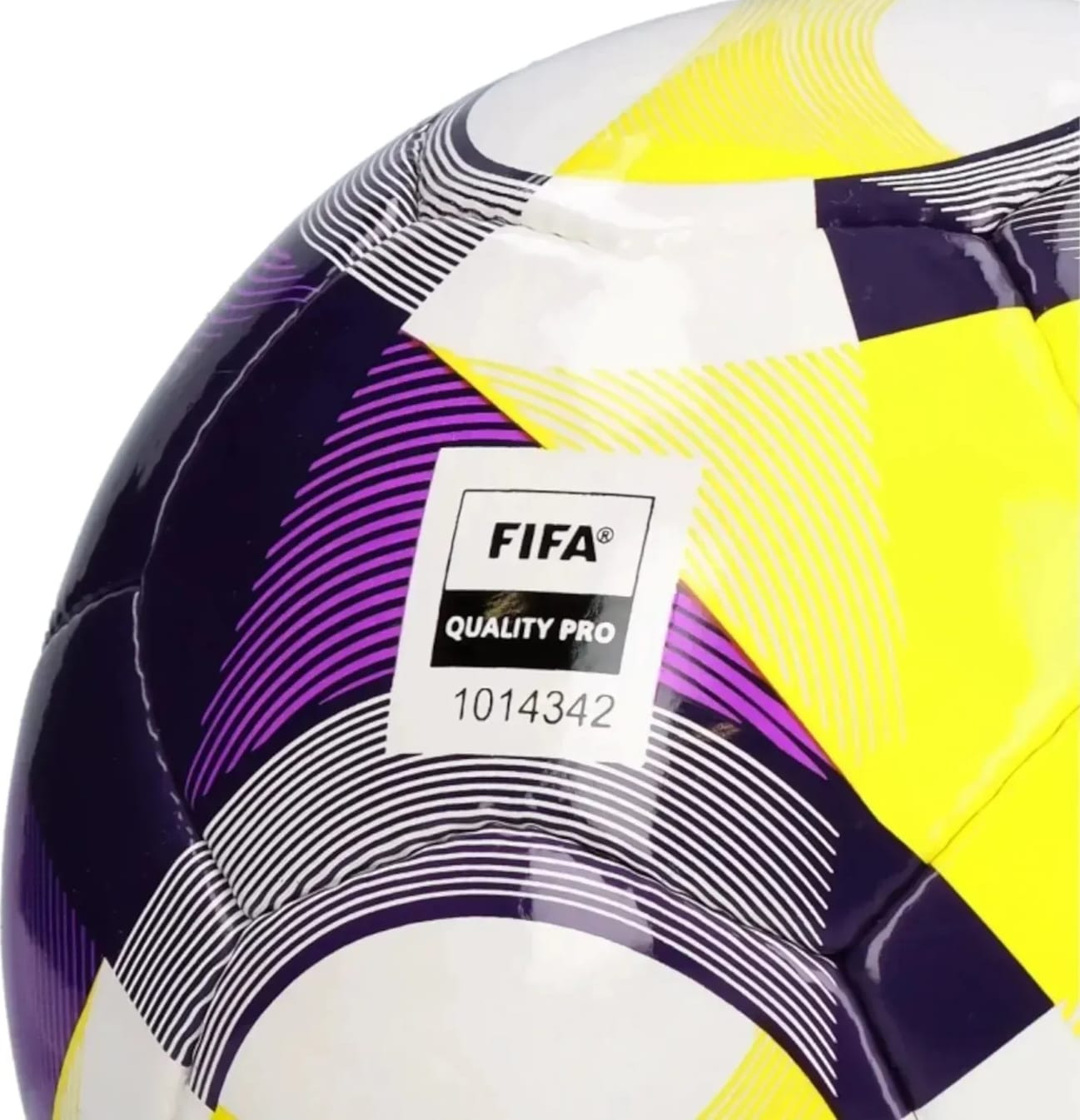 М'яч футзальний Adidas CNXT25 PRO SAL білий, жовтий, фіолетовий Уні 4 JH1278