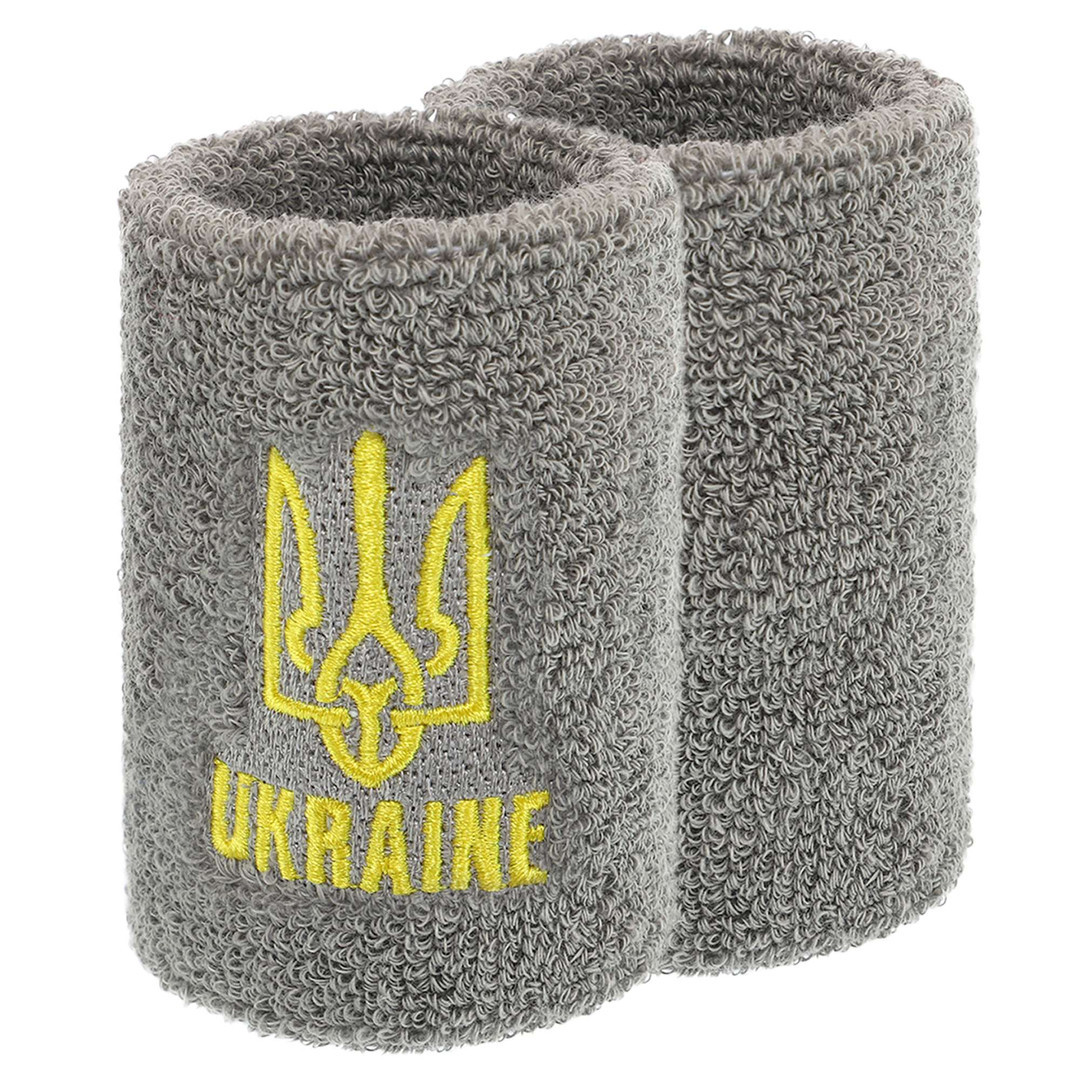 Напульсник спортивный махровый UKRAINE BC-9282-GR 1шт серый Сірий 1SIZE (96702) BC-9282-GR