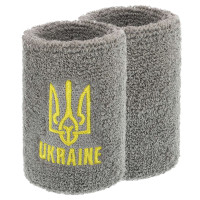 Напульсник спортивный махровый UKRAINE BC-9282-GR 1шт серый Сірий 1SIZE (96702) BC-9282-GR