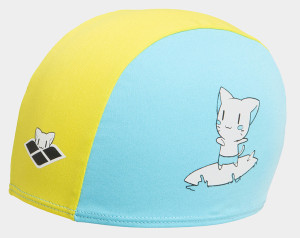 Шапочка для плавання Arena FRIENDS KIDS POLYESTER CAP жовий, блакитний Діт OSFM 003994-310