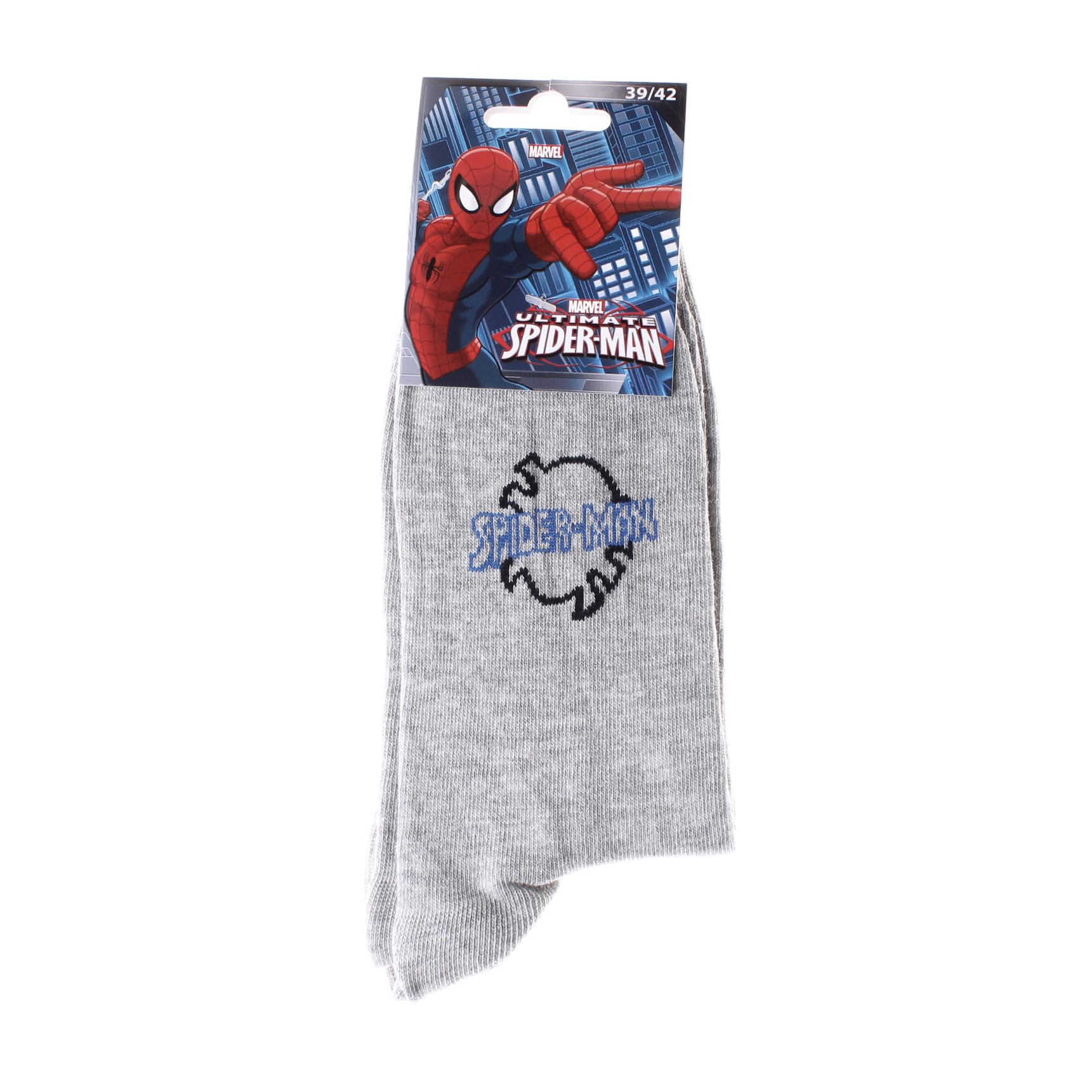 Шкарпетки Spider Man SPIDERMAN LOGO світло-сірий Діт 39-42 93152362-3