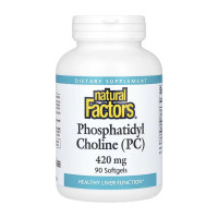 Софт гелеві капсули Natural Factors Phosphatidyl Choline (PC) 420mg - 90 softgels 2023-10-5747