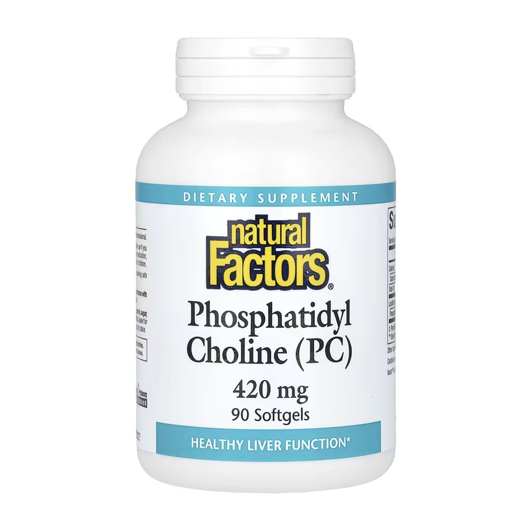 Софт гелеві капсули Natural Factors Phosphatidyl Choline (PC) 420mg - 90 softgels 2023-10-5747