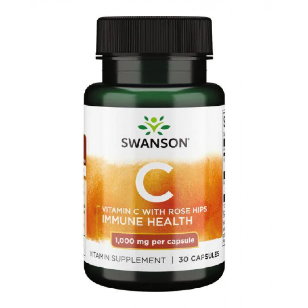 Капсули Vitamin C Rose Hips 1000mg - 30caps 100-26-2567087-20
