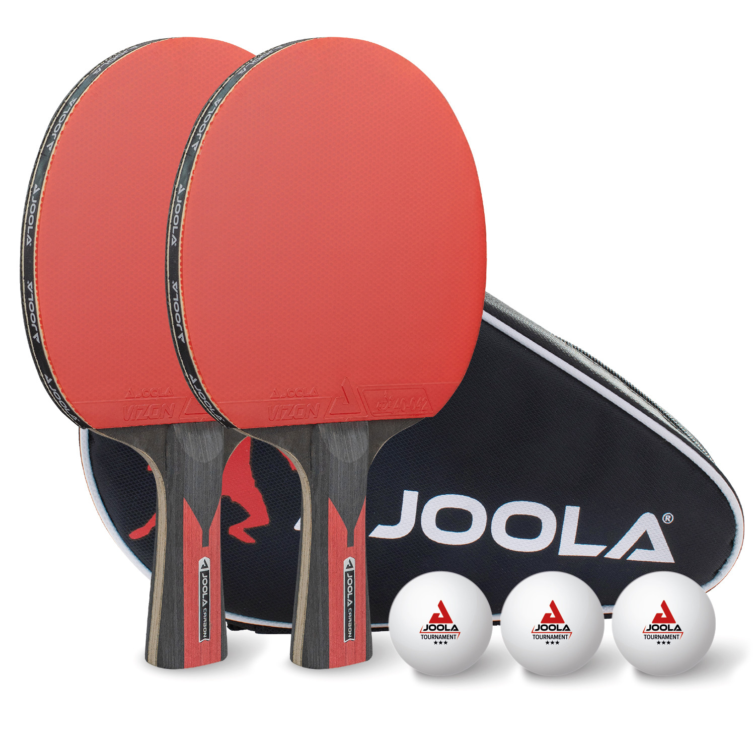 Набір для настільного тенісу Joola Carbon TTET DUO Carbon 2 ракетки + 3 м'ячі jset6