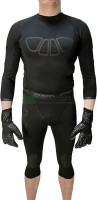 Комбінезон компресійний для воротаря Uhlsport BIONIKFRAME 3/4 BODYSUIT BLACK EDITION чорний 1005653 1005653-02