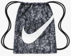 Рюкзак-мішок Nike Y NK DRAWSTRING - CAT AOP FA24 12L чорний, сірий Діт 35х46 см FZ2544-060