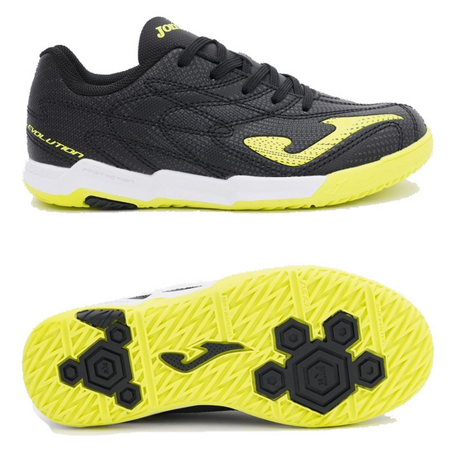 Футзалки дитячі Joma Evolution Jr 2501 EVJW2501IN, Цвет Чёрный, Размер (Европа) - 35 EVJW2501IN