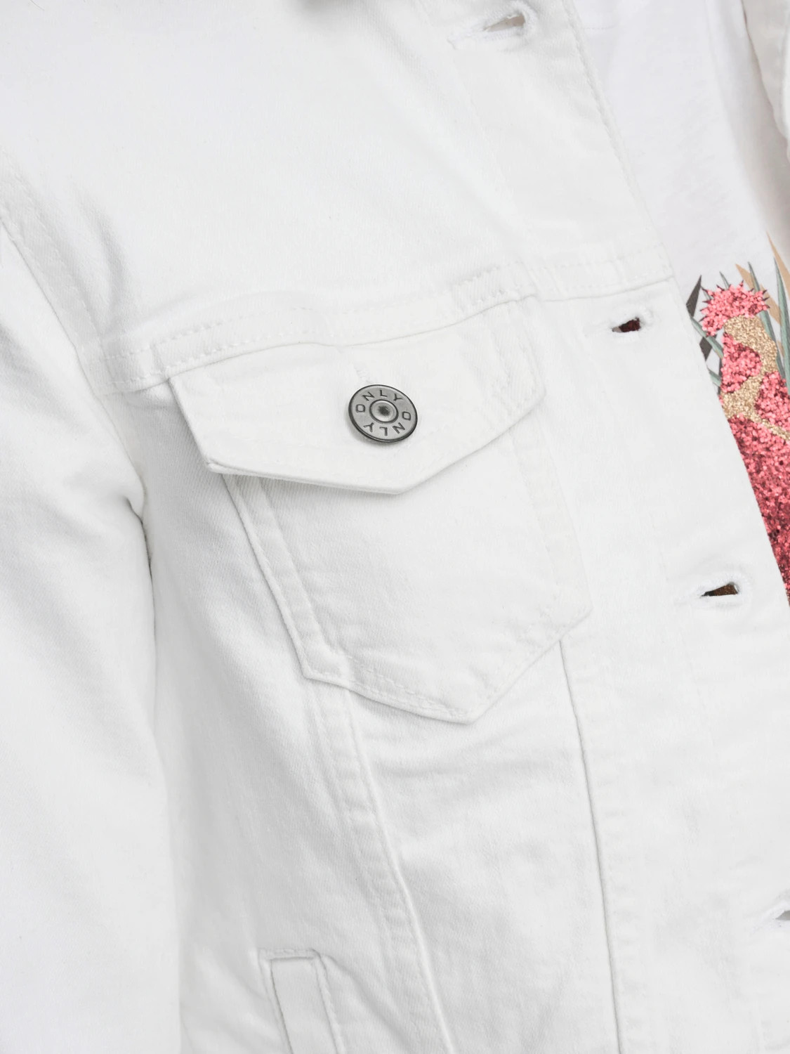 Куртка джинсова ONLTIA DNM JACKET COL PIM NOOS 15177238-White ONLY 36 Білий 15177238-White