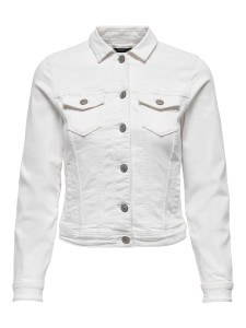 Куртка джинсова ONLTIA DNM JACKET COL PIM NOOS 15177238-White ONLY 36 Білий 15177238-WHITE
