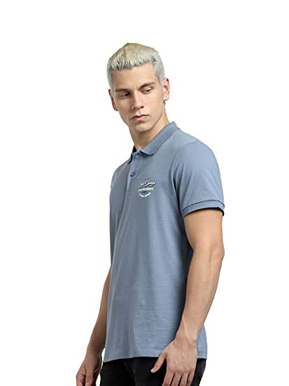 Поло JJANDY POLO SS 12223714-Flint Stone-Print:SMALL scale Jack&Jones M Блакитний 12223714-Flint Stone-Prin