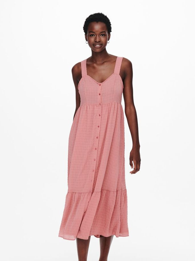 Сукня ONLFELISA STRAP MIDI DRESS WVN 15230957-Dusty Rose ONLY L Розовий 15230957-Dusty Rose