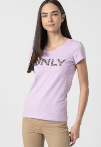 Футболка ONLHELENE FLOWER S/S T-SHIRT JRS 15232019 Orchid Bloom ONLY L Бузковий 15232019ORCHIDBLOOM