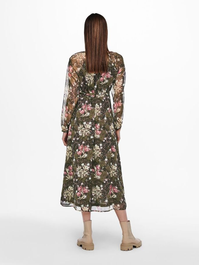 Сукня ONLPHOEBE LIFE L/S MIDI DRESS WVN 15246103-Plum Truffle-AOP:LE JARDIN MIXED FLOWERS ONLY L Тем 15246103-Plum Truffle-AOP