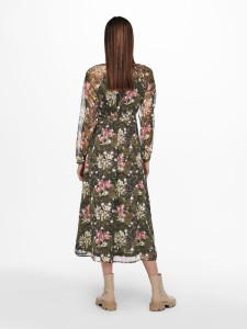 Сукня ONLPHOEBE LIFE L/S MIDI DRESS WVN 15246103-Plum Truffle-AOP:LE JARDIN MIXED FLOWERS ONLY L Тем 15246103-PLUM TRUFFLE-AOP
