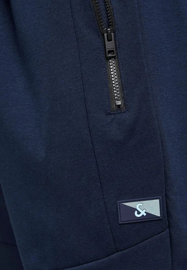 Штани JPSTWILL JJAIR SWEAT PANTS NOOS NB 12184970-Navy Blazer-Detail:MELANGE Jack&Jones M Темно-сині 12184970-Navy Blazer-Deta