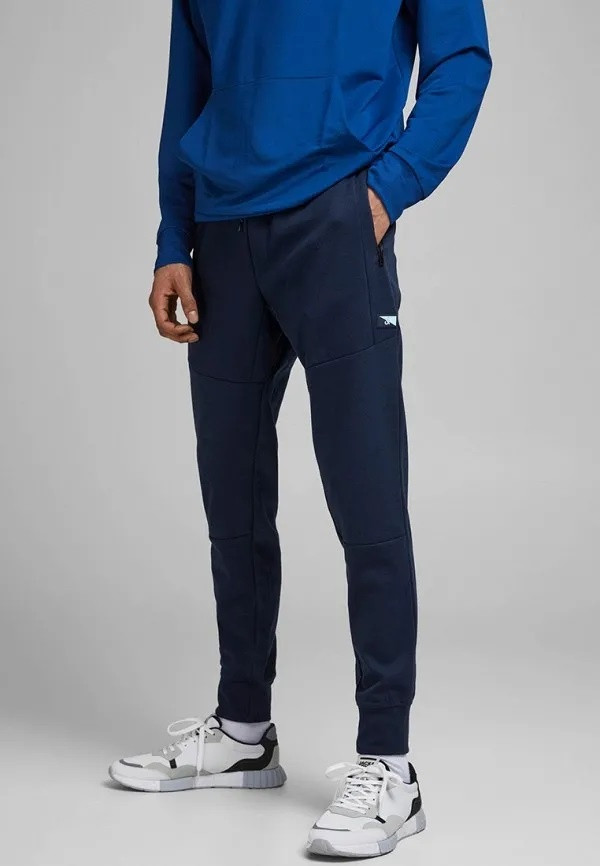 Штани JPSTWILL JJAIR SWEAT PANTS NOOS NB 12184970-Navy Blazer-Detail:MELANGE Jack&Jones M Темно-сині 12184970-Navy Blazer-Deta