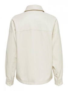 Куртка шкіряна ONLALISA FAUX LEATHER SHACKET OTW 15226887 Jet Stream ONLY L Бежевий 15226887JETSTREAM