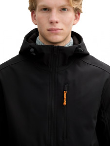 Куртка softshell jacket 1043829-29999 Tom Tailor L Чорний 1043829-29999
