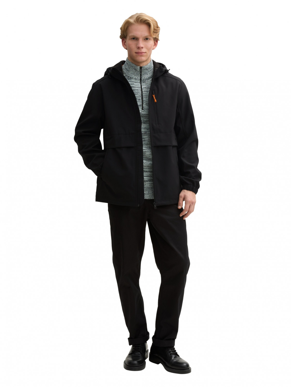 Куртка softshell jacket 1043829-29999 Tom Tailor L Чорний 1043829-29999
