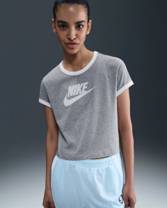 Футболка жіноча Nike Short-Sleeve Ringer Grey IF4072-063