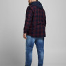 Сорочка JJEGINGHAM TWILL SHIRT L/S PS NOOS 12183107-Port Royale Jack&Jones PLUS 4XL Бордовий 12183107-PORT ROYALE