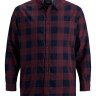 Сорочка JJEGINGHAM TWILL SHIRT L/S PS NOOS 12183107-Port Royale Jack&Jones PLUS 4XL Бордовий 12183107-PORT ROYALE