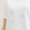 Футболка T-Shirt mit Print 1040544ХХ10320 Tom Tailor L Білий 1040544ХХ10320