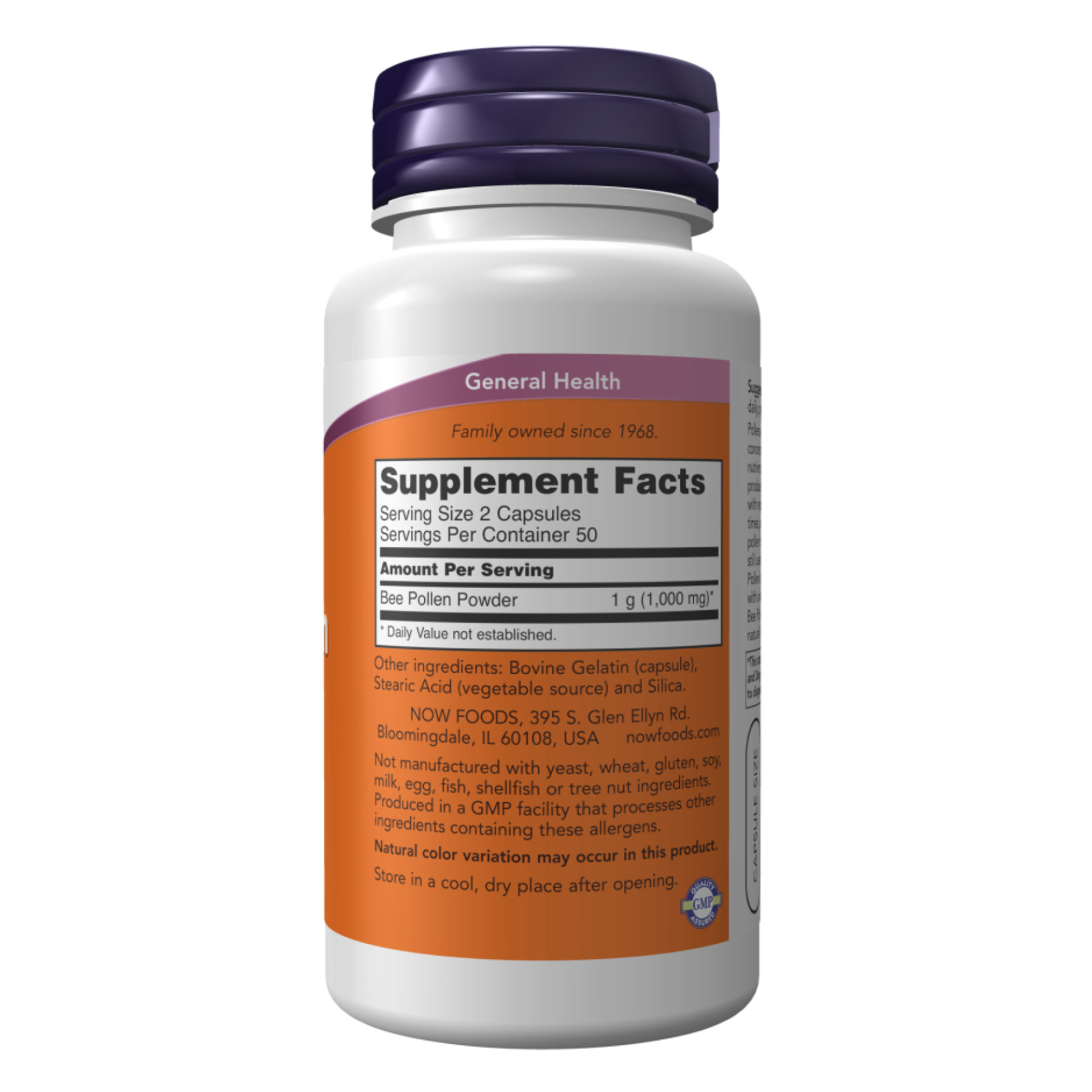 Капсули Bee Pollen 500mg - 100 caps 2022-10-2594