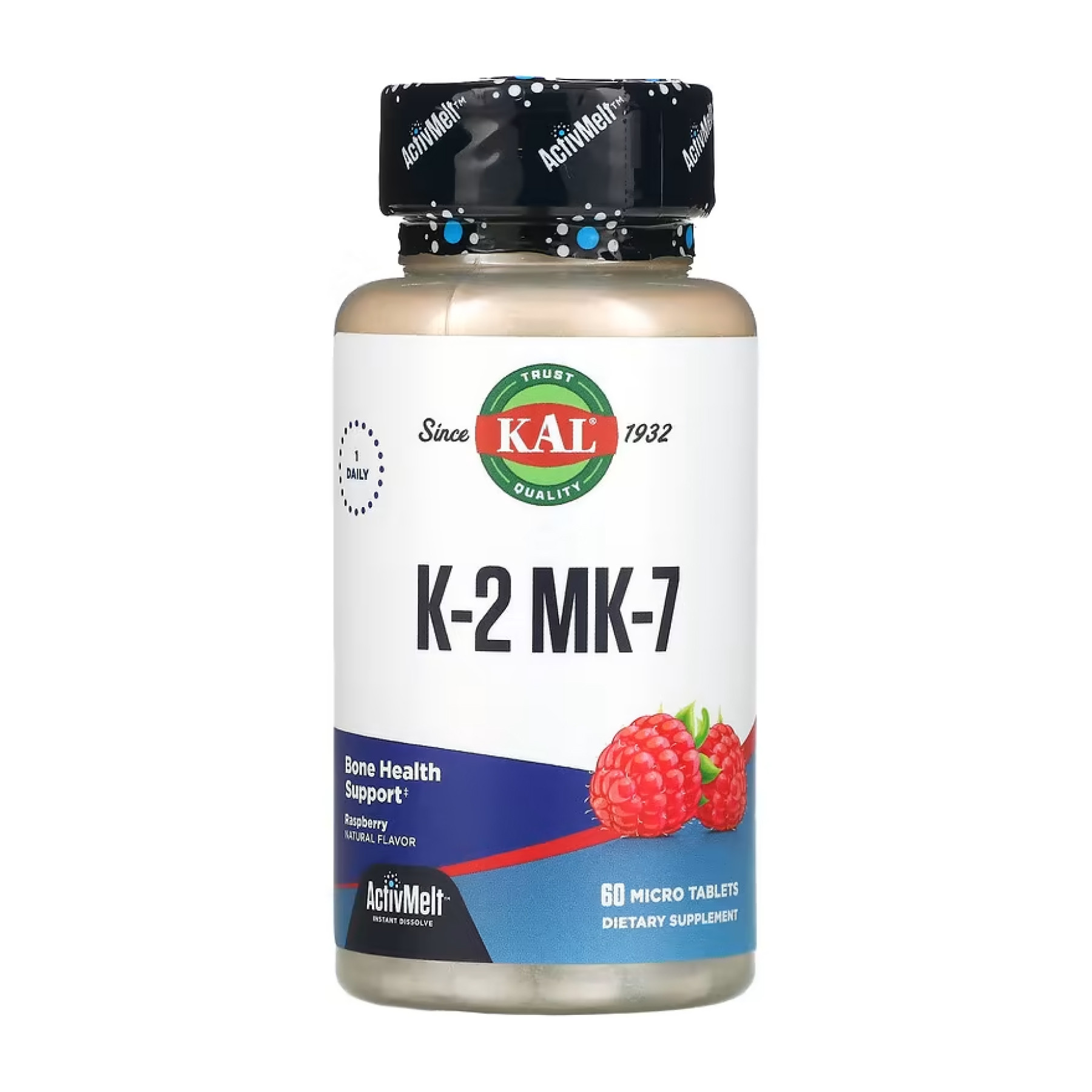Таблетки KAL K-2 MK-7 ActivMelt 100 mcg - 60 tabs 2023-10-3419