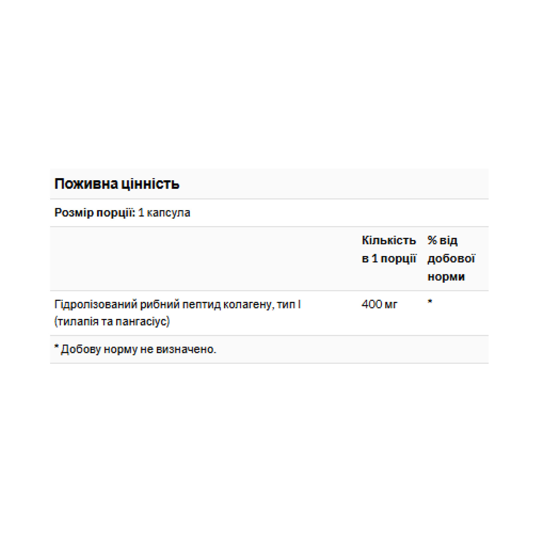 Капсули Swanson Type I Hydrolyzed Marine Collagen Peptides 400mg - 60 caps 2023-10-4061