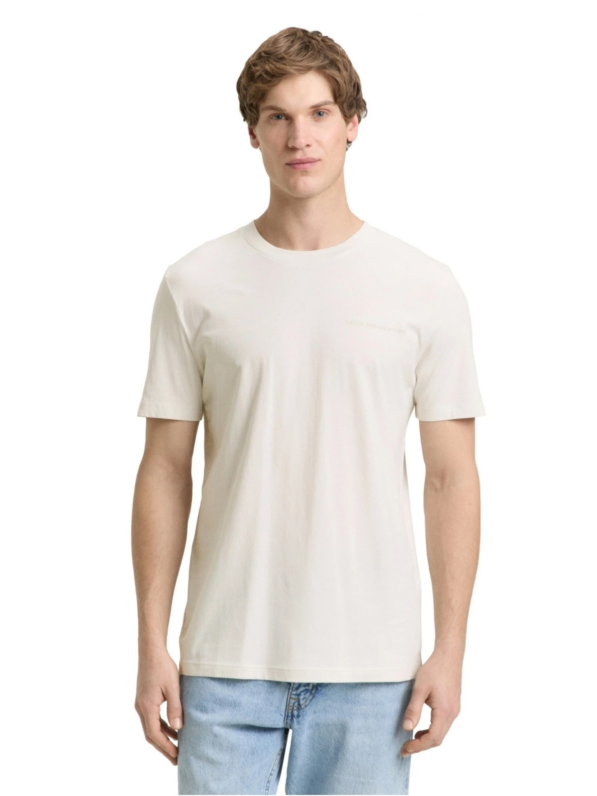 Футболка T-SHIRT SOLID 1050791-32257 Tom Tailor L Білий 1050791-32257