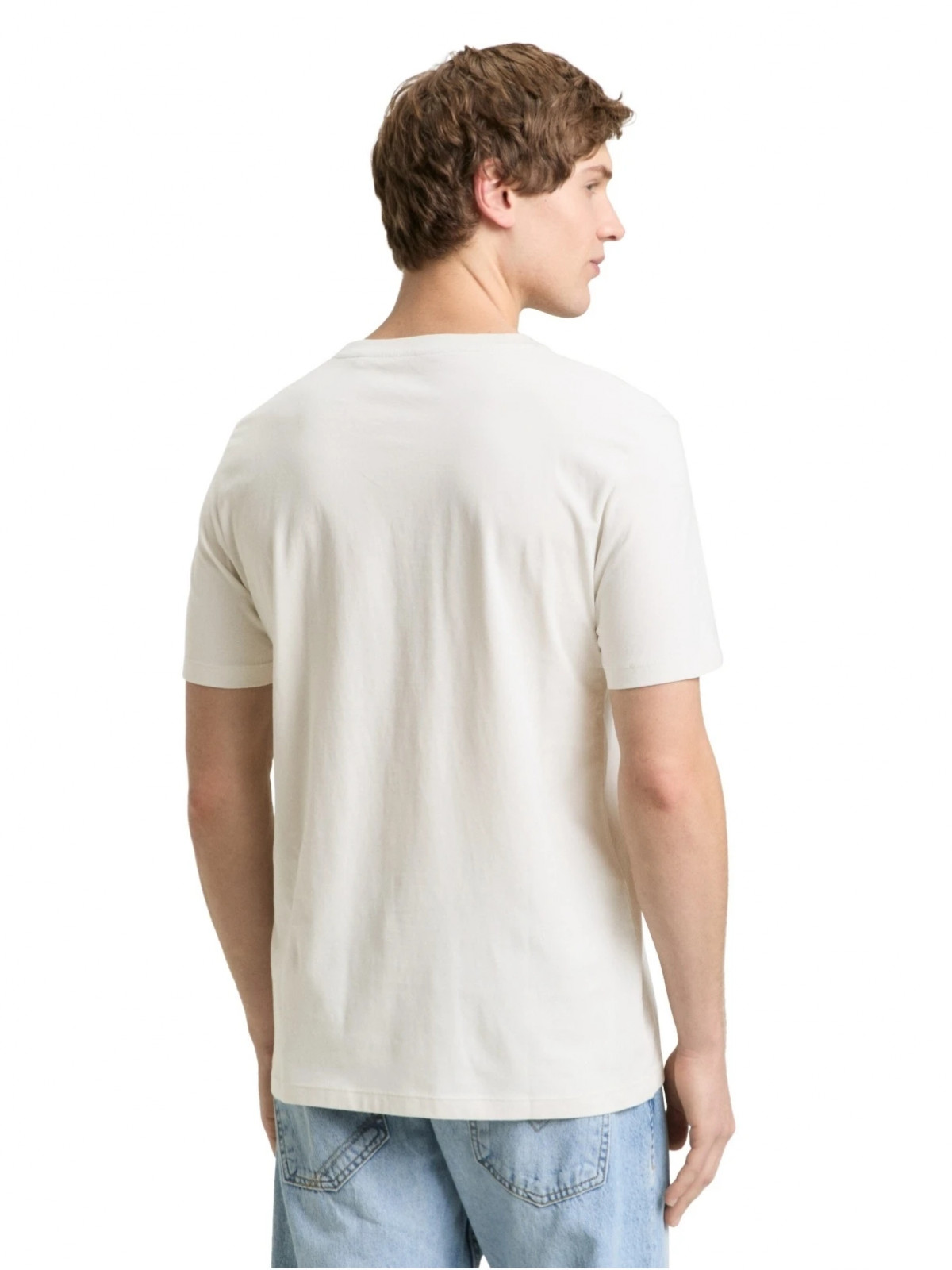 Футболка T-SHIRT SOLID 1050791-32257 Tom Tailor L Білий 1050791-32257