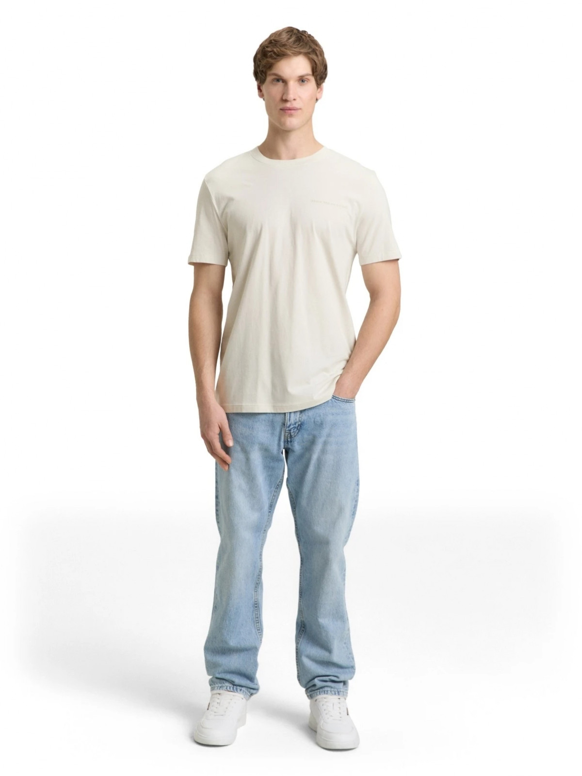 Футболка T-SHIRT SOLID 1050791-32257 Tom Tailor L Білий 1050791-32257