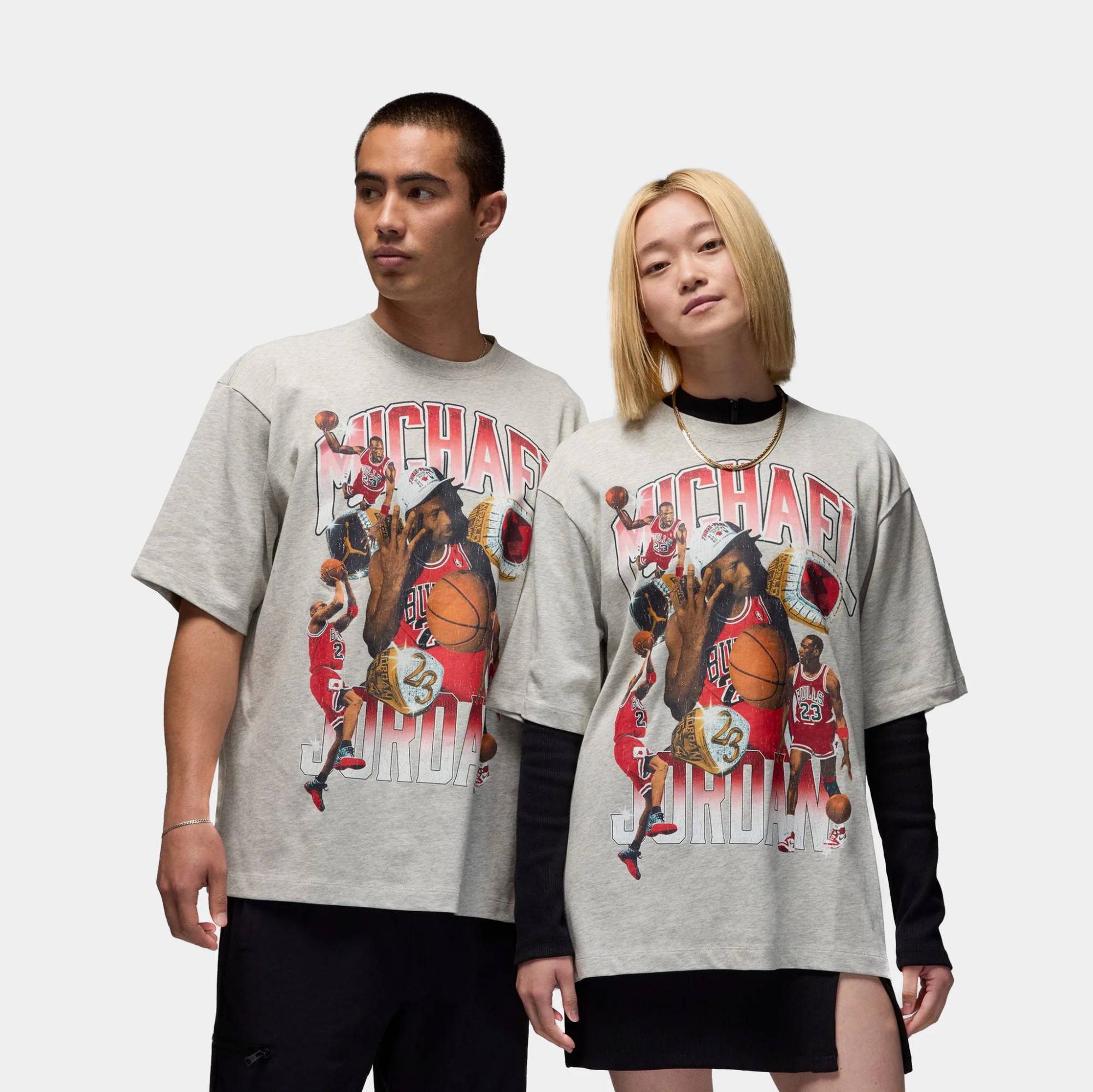 Футболка Jordan Tee Grey Big Logo HM7131-050