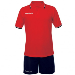 Комплект одягу Givova Street KIT032.1204 (M) (поло, шорти з карманами) червоний KIT032.1204