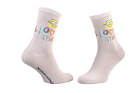 Шкарпетки MinionS Minion+LOVES ME блідо-сіро-жовтий Діт 36-41 13890131-4
